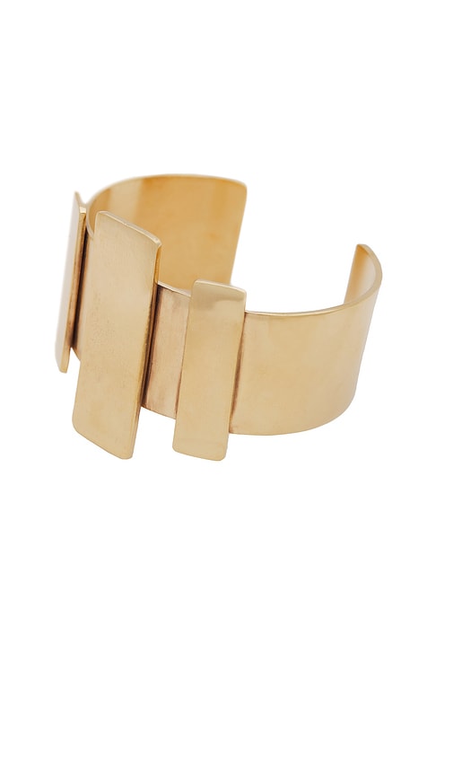 Shop Soko Cala Bar Statement Cuff In 金色