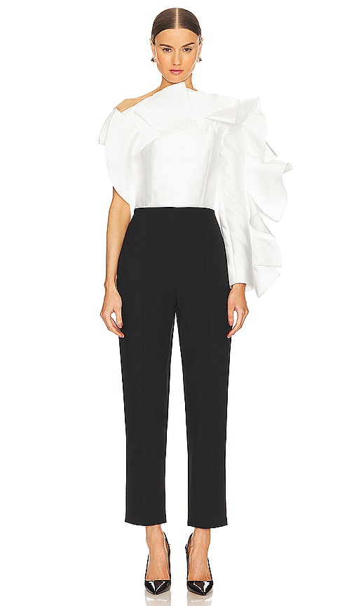 【SOLACE London】HANA ジャンプスーツ SOLACE London HANA ジャンプスーツ - Cream & Black | REVOLVE