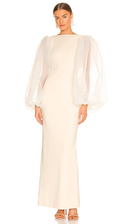 SOLACE London Ziya Maxi Dress in Ivory | REVOLVE