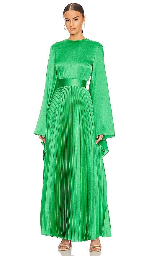 SOLACE London Sage Maxi Dress in Green | REVOLVE