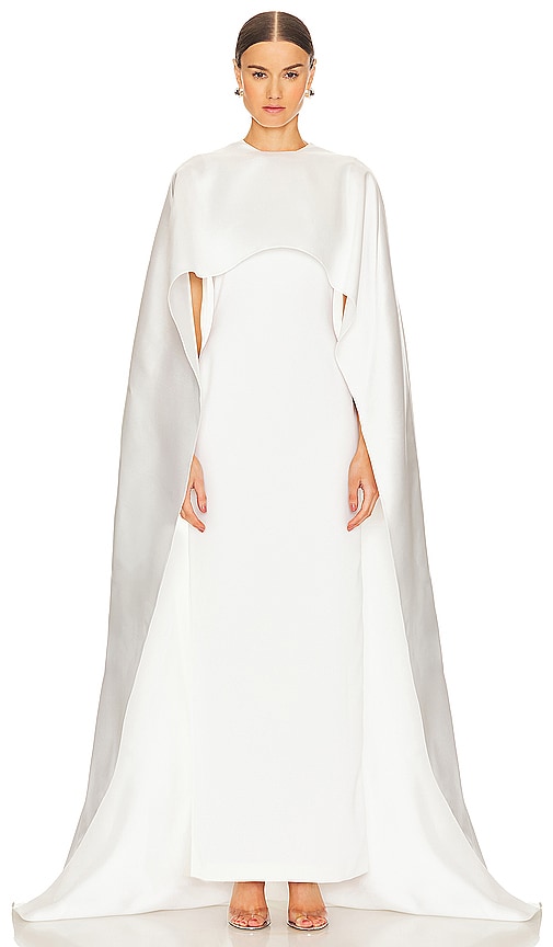 SOLACE London Leni Maxi Dress in Cream