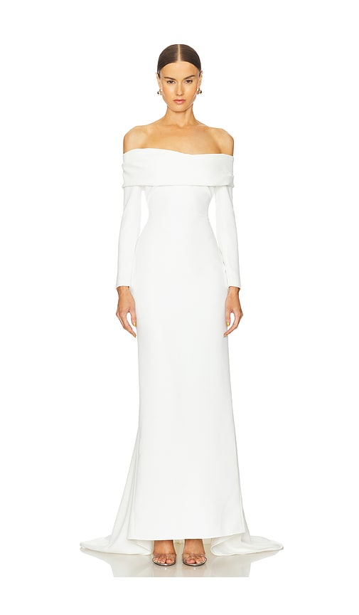 SOLACE London Lyla Maxi Dress in Cream | REVOLVE