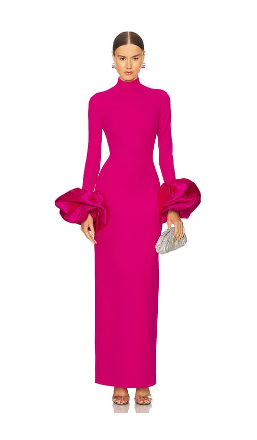 SOLACE London Viviana Maxi Dress in Magenta | REVOLVE