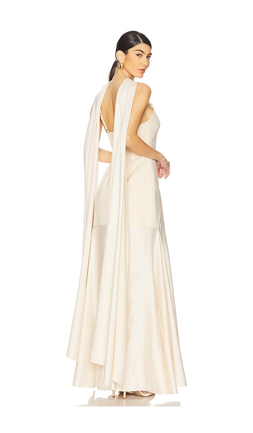 SOLACE London Cece Maxi Dress in Alabaster