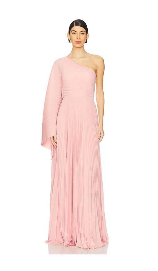 ワンピース SOLACE LONDON Woman Dress Pink OS41005 SOLACE London Maci Maxi Dress in Putty Pink | REVOLVE