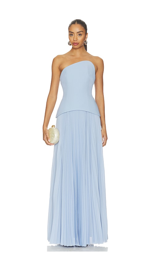 SOLACE London Britt Maxi Dress in Light Blue | REVOLVE