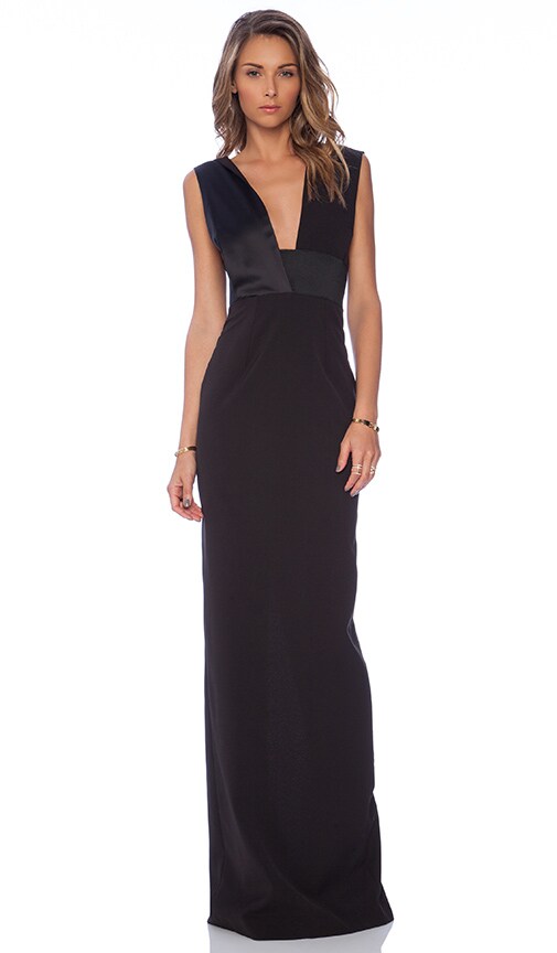 SOLACE London Verdon Maxi Dress in Black | REVOLVE