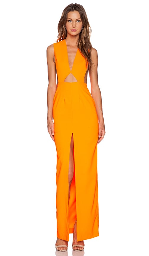 SOLACE London Holt Maxi Dress in Orange 