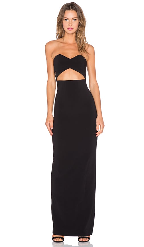 solace london black mason gown