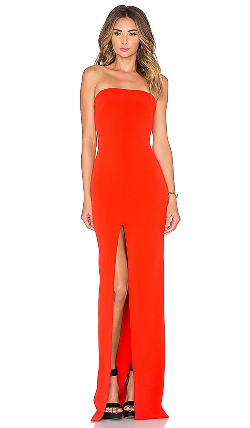 SOLACE London Alston Maxi Dress in Red 
