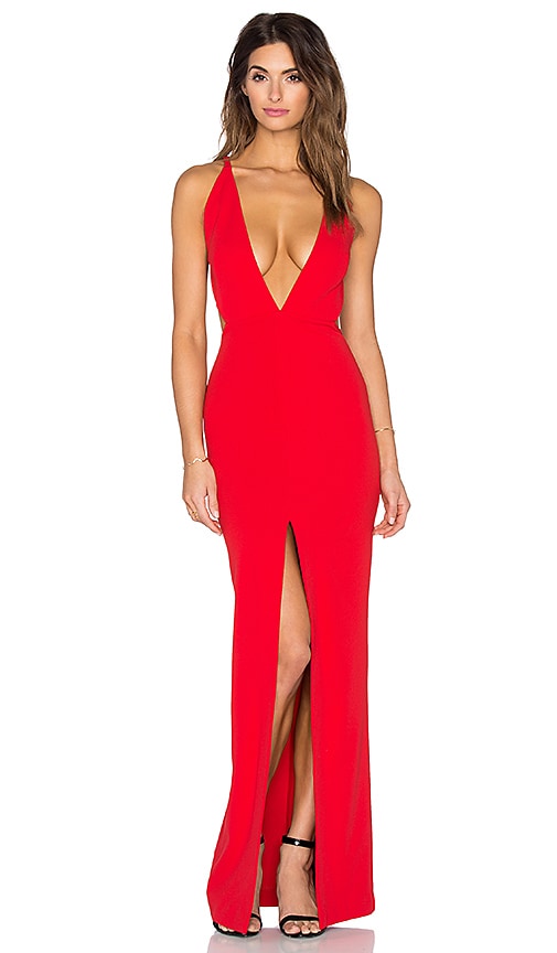 solace london red gown