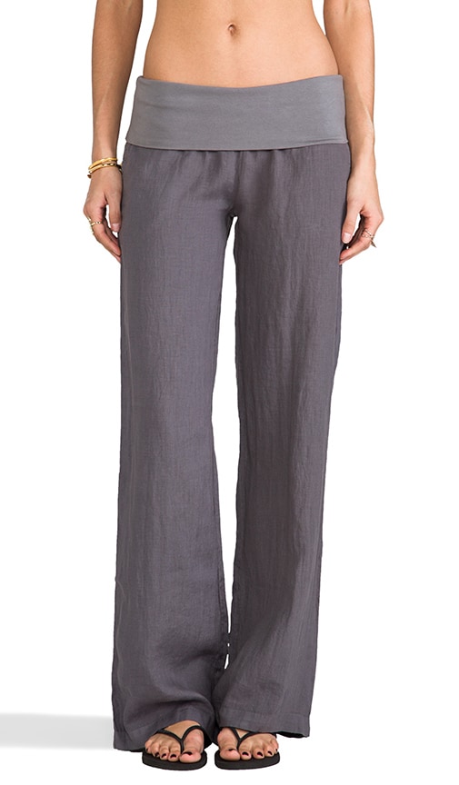 foldover wide leg pant