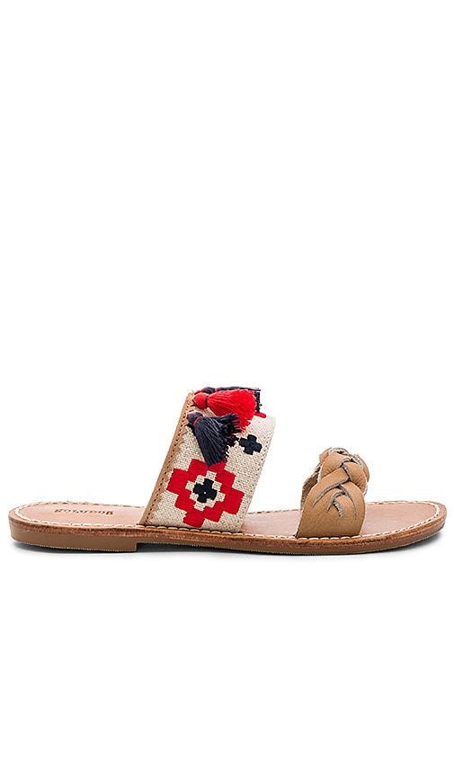 Embroidered Slide Sandal