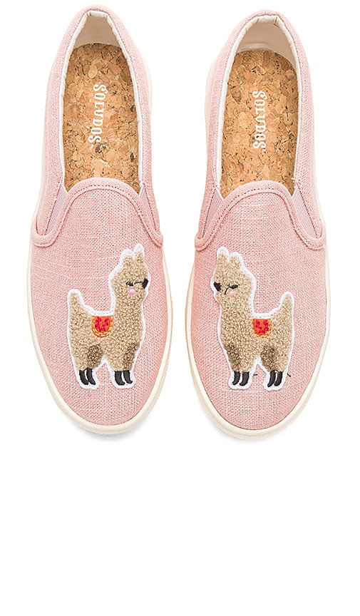 Soludos Llama Slip On Sneaker in Dusty Rose | REVOLVE