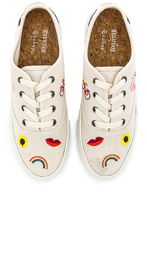 Soludos Embroidered Porto Sneaker in 