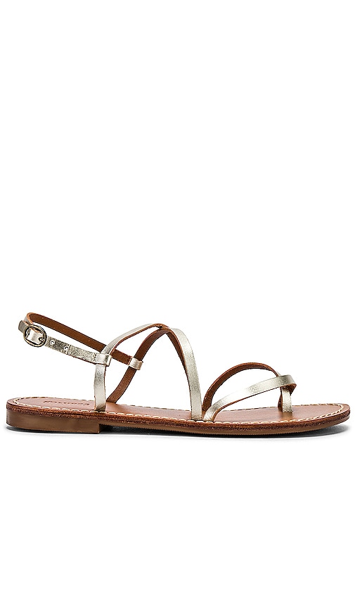 Soludos Zoe Strappy Sandal in Platinum 