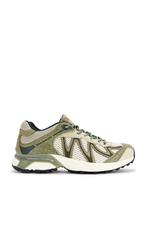 Salomon XT-Whisper Embroidery Sneaker in Deep Lichen Green
