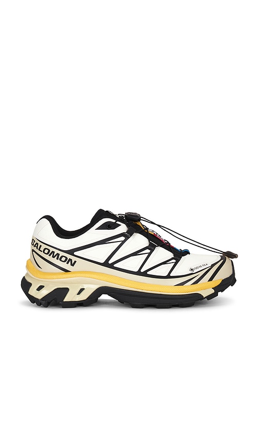 Salomon XT-6 GTX Sneaker in Vanilla Ice, Bog and Shadow Green