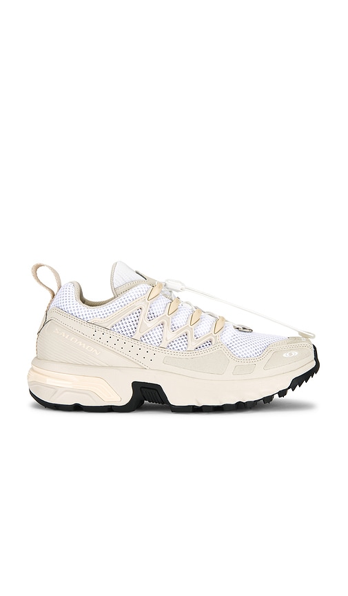 Salomon ACS + OG Sneaker in Rainy Day, White & Tender Peach | REVOLVE
