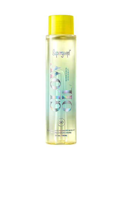 Glow Oil Spf 50 in Sunkissed Coconut.