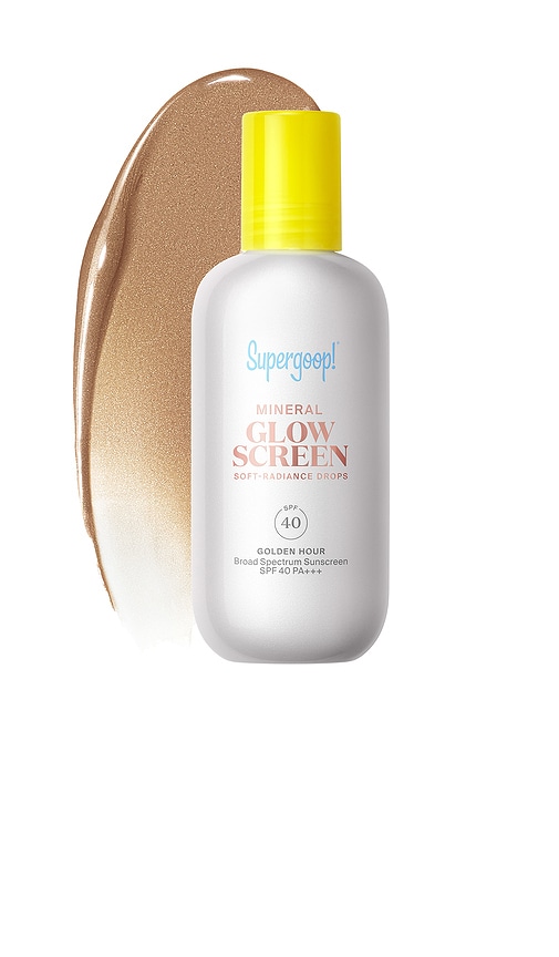Supergoop Glowscreen Soft-radiance Drops Mineral Spf 40 Golden Hour / 1.7 Fl. Oz. !