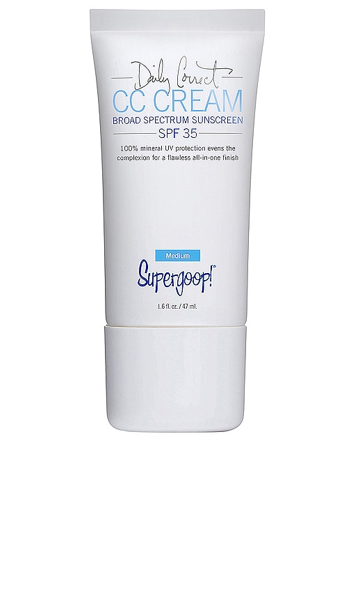 supergoop cc cream daily correct broad spectrum spf 35