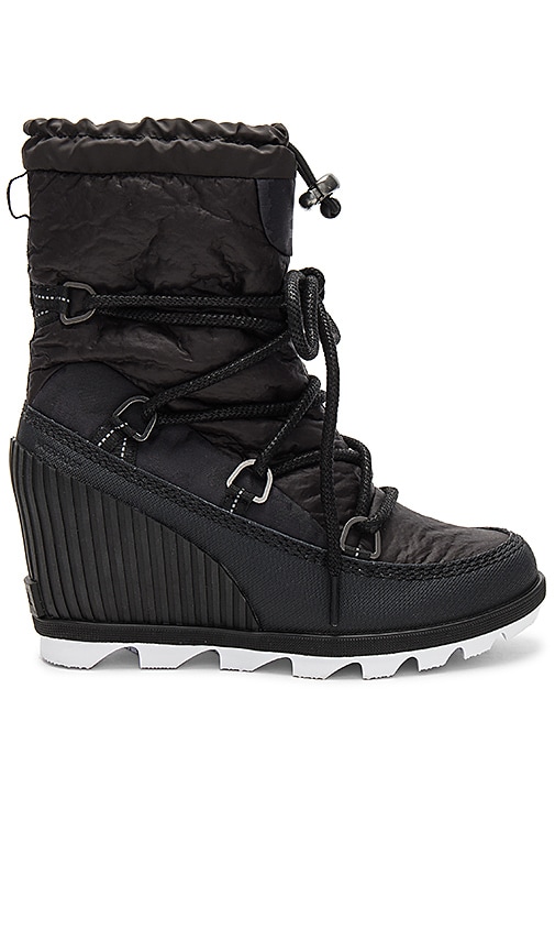 black low platform boots