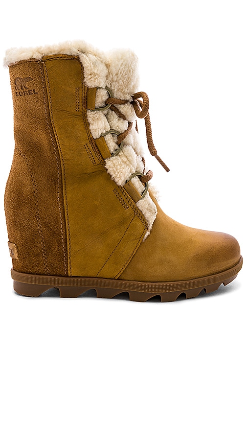 Sorel Joan of Arctic Wedge in Camel 