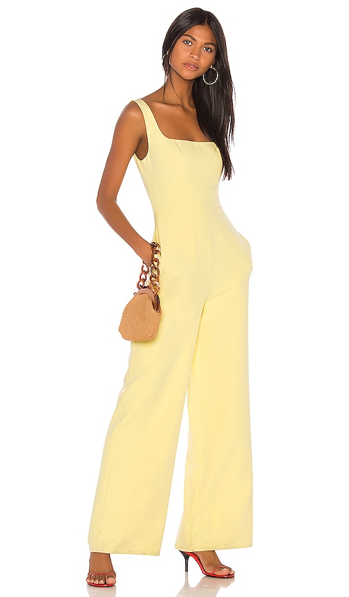 Song of Style Hadley Jumpsuit in Citrus Yellow | REVOLVE
