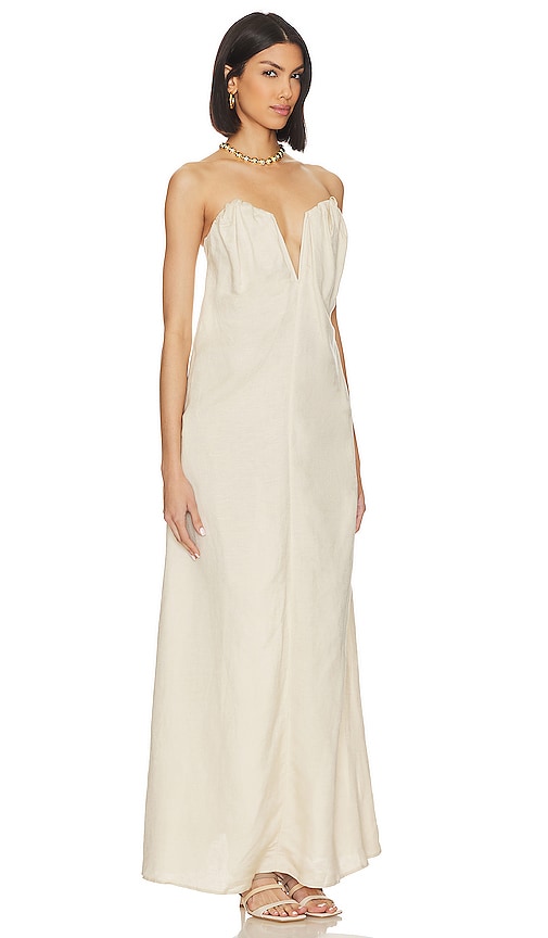 Shop Song Of Style Raya Maxi Dress In Beige