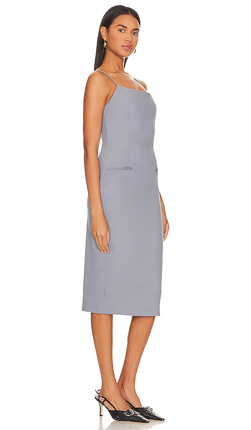 Shop Song Of Style Ona Midi Dress In Dove Blue