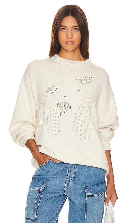 Song Of Style Cadell Mushroom Sweater In Ivory