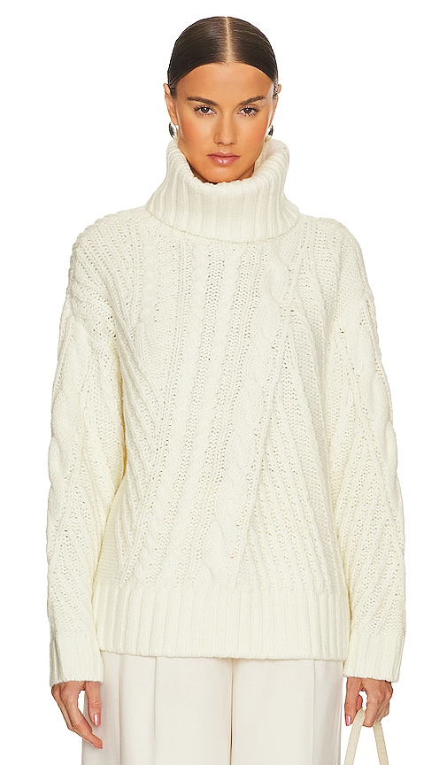 Song Of Style Nantale Cable Jumper In Ivory