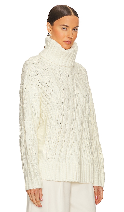 Shop Song Of Style Nantale Cable Sweater In Ivory