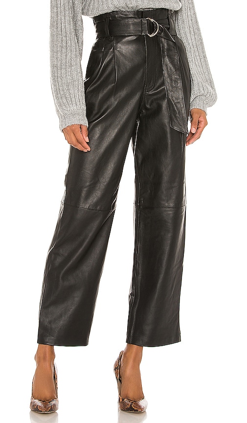Song of Style Sebastienne Leather Pants in Black | REVOLVE