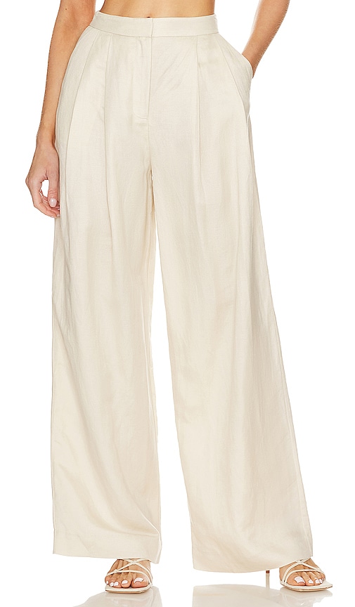 Song Of Style Yara Trouser In Natural Beige