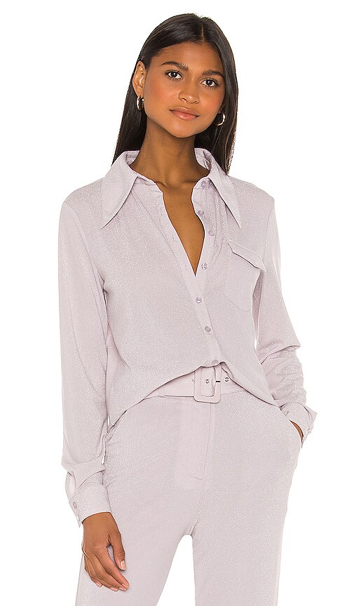 Song of Style Nori Top in Silver Lilac