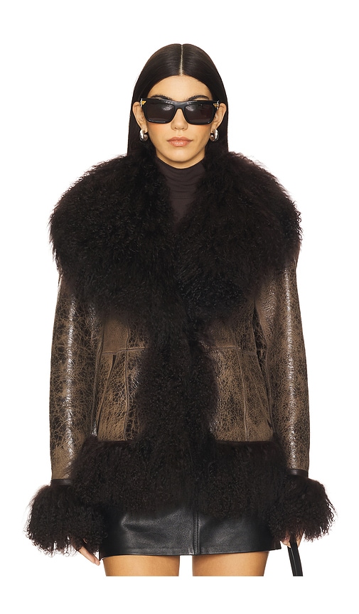 Saks Potts Bon Jacket in Distressed Brown