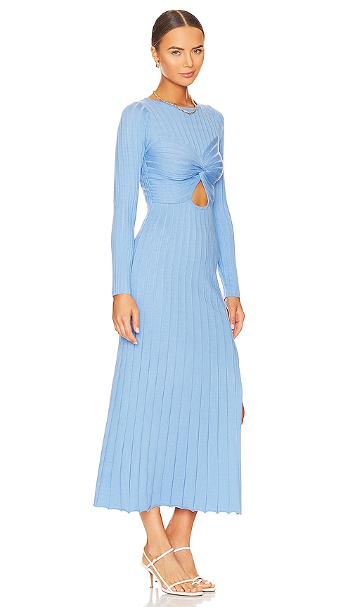Shop Sovere / Recline Knit Dress In Blue