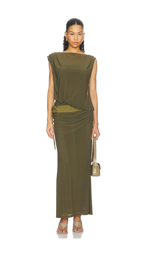 Selen Dress by SOVERE Studio in Olive