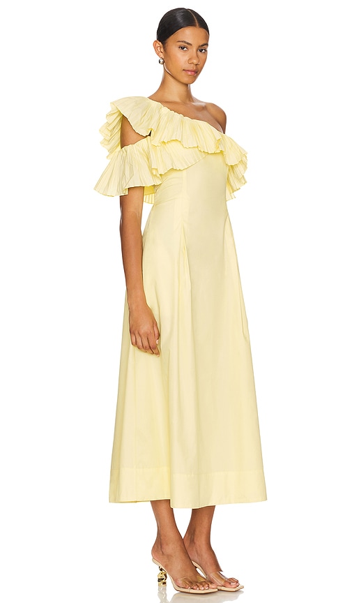 Shop Sovere / Bliss Midi Dress In Lemon Sorbet