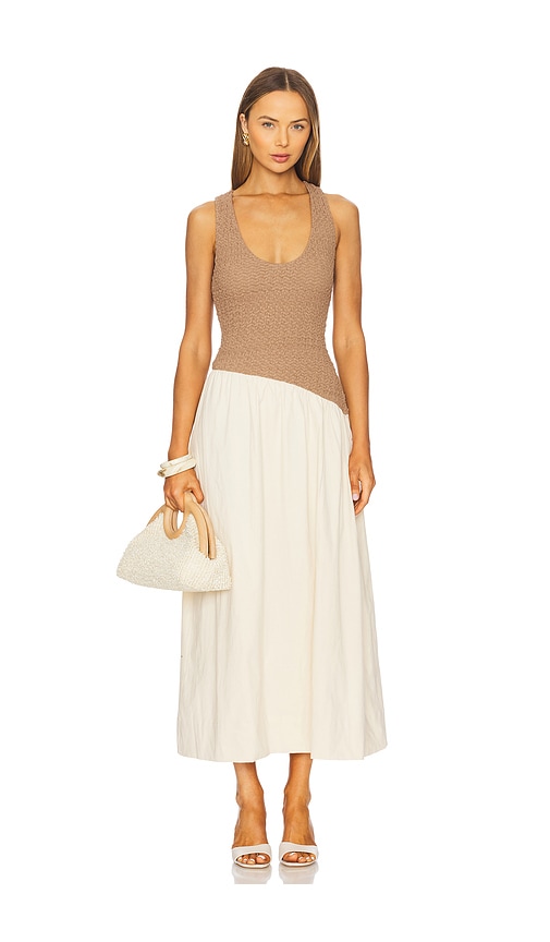 Haven Dress in Taupe. - size XL (also in L, M, S, XS)