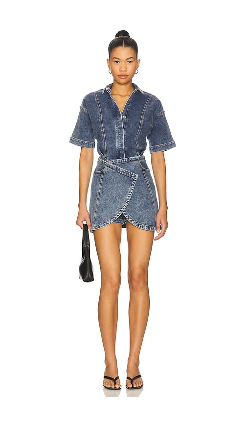 Dawn Denim Dress in Blue. - size XL (also in M, S)