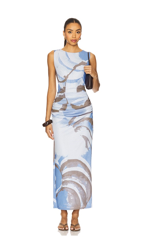Whirl Mesh Dress in Slate. - size XS (also in S)