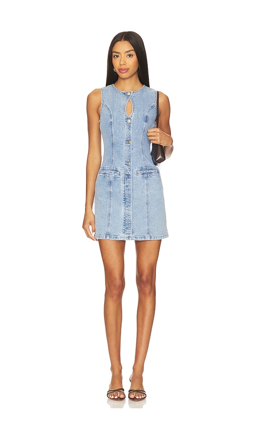 Sovere / Etch Denim Mini Dress In Blue