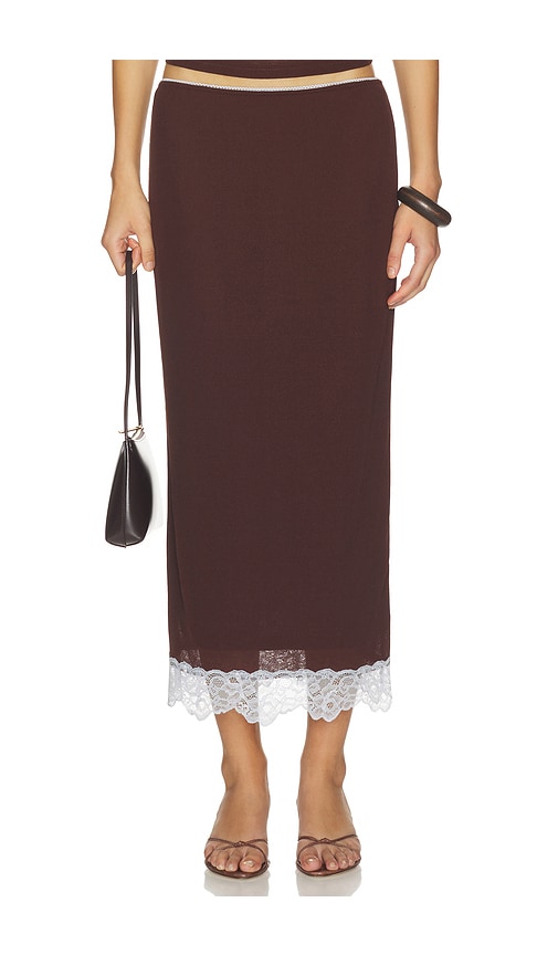 Harlow Skirt by SOVERE Studio in Choc Sky