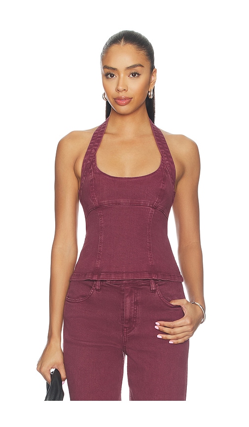 Blaine Denim Bodice Top by SOVERE Studio in Vino