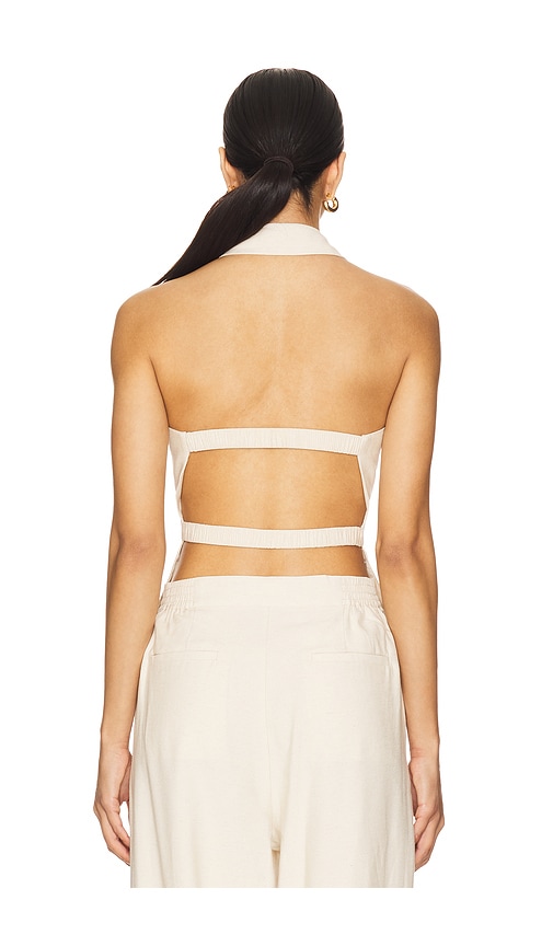  Sovere Tanktop Mit Kragen Eve In Beige. Größe L. Also In Xs. 