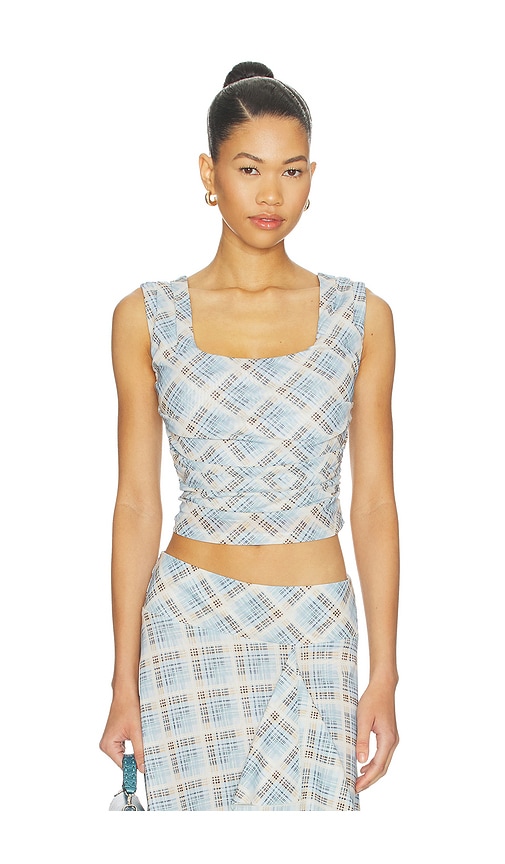 Novalyn Plaid Top