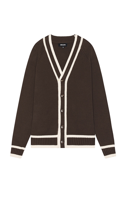 Shop Ser.o.ya Aiden Knit Cardigan In Ash Brown